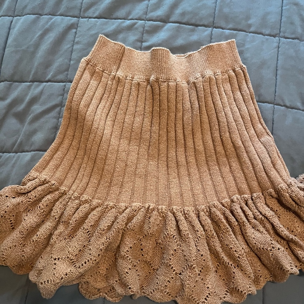 Free people knit midi length skirt
